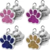 (2pcs) Personalized Dog Tag Stainless Steel Name Engraved ID Tags For Dog Collar Anti-Lost Pet Nameplate Pendant For Pitbull Labrador