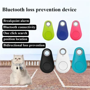 Mini Fashion Smart Dog Pets Bluetooth 4.0 GPS Tracker Anti Lost Alarm Tag Wireless Child Bag Wallet Finder Locator 2PCS