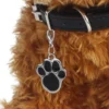 (10pcs) Paw Dog Puppy Cat Anti-Lost ID Name Tags Collar Pendant Charm Pet Accessories Charm For Jewelry Making Glitter Pendant Hanging