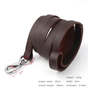 [Scalable Dog Leash (HL-5-2-1)]Durable Leather Dog Leash High quality dog leashes Outdoor Pet Leads Leashes for Medium Large Dogs