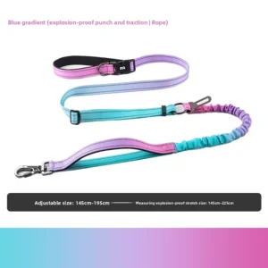 Dog Leash Reflect Light Adjustable Belt Portable Running Jogging Comfortable Walking Pet Dog Chest Strap Traction Rope Dog Leash